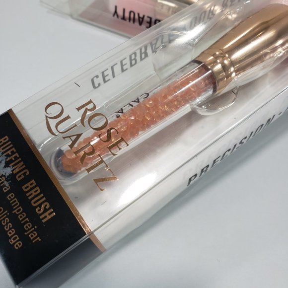 Rose Quartz Buffing Brush - Precision - Perfection Set of 2 - Picture 4 of 7